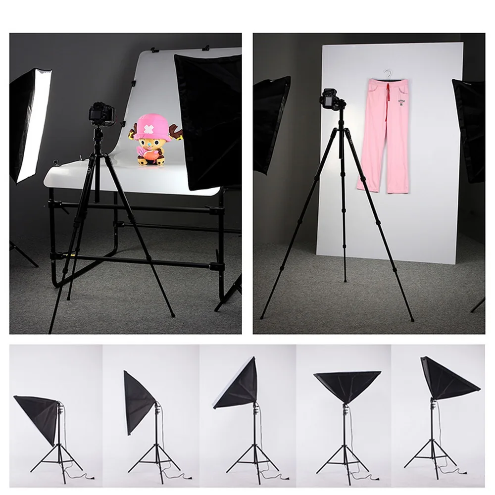 

Photography 50x70CM Lighting Four Lamp Softbox Kit With E27 Base Holder Soft Box Camera Accessories For Photo Studio Vedio