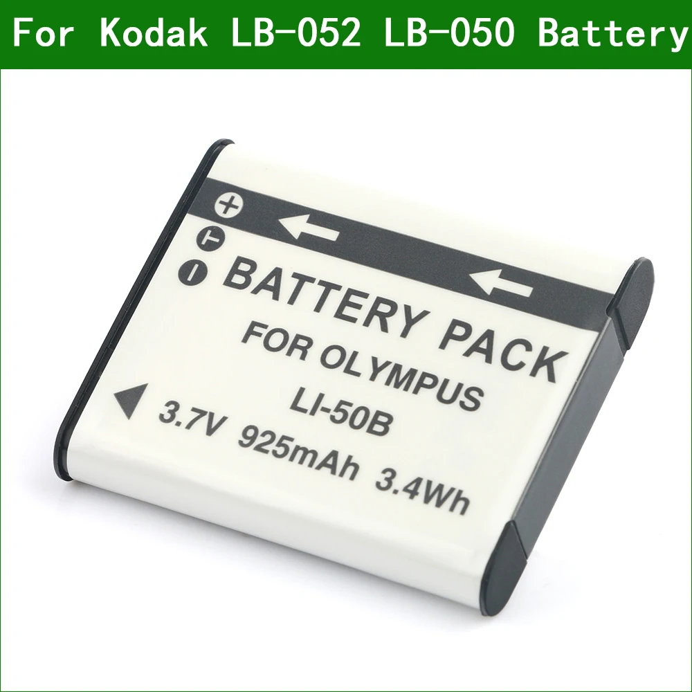 Lanfulang LB-052 LB-050 LB052 LB050 Digital Camera Battery + Charger for Kodak PIXPRO SL10 SL25 SPZ1 FZ151 FZ152 FZ201