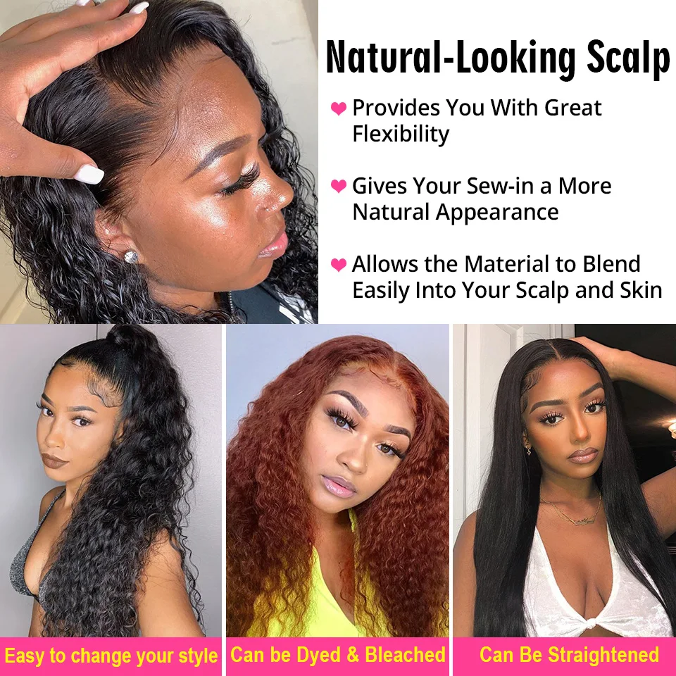 AliPearl Hair Deep Wave Bundles With 5x5 Lace Closure Human Hair 3 Bundles With Closure Free Part Remy Hair Extension