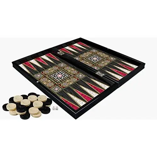 Star The 19 ''Silver Backgammon English Premium Board Game Set