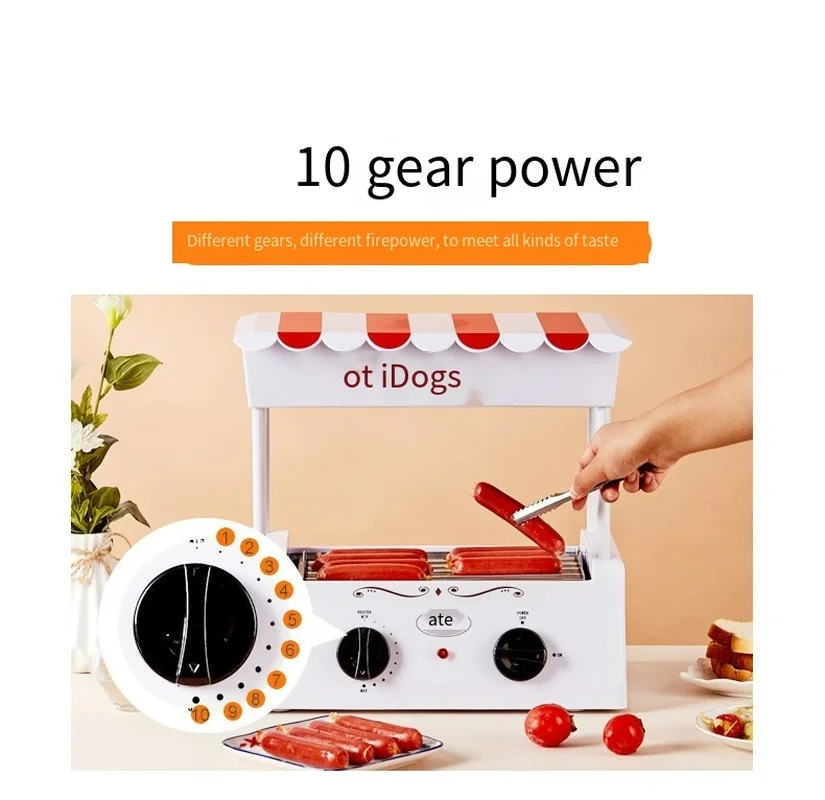 PartyBaby Sausage Roaster Household Mini Hot Dog Barbecue Sausage Stall Barbecue Multifunctional Machine