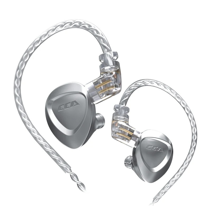 CCA CKX 1DD+6BA Hybrid Driver In-ear Earphones with Zinc Alloy Shell, Detachable Gold-plated Recessed 0.75mm 2Pin Cable