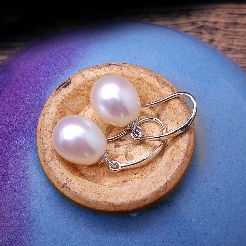 2020 Fashion Pearl Earrings Natural Freshwater Pearl Pearl Jewelry Drop Earrings 925 Sterling Silver Jewelry For Woman Gift