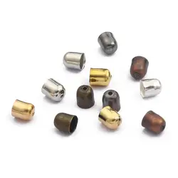 Heißer Verkauf 50-100 stücke 8 farben eisen Quaste Kappen Crimp 3,3-11,5mm Ende Perlen Kappen Für DIY Schmuck Machen Connectors Zubehör