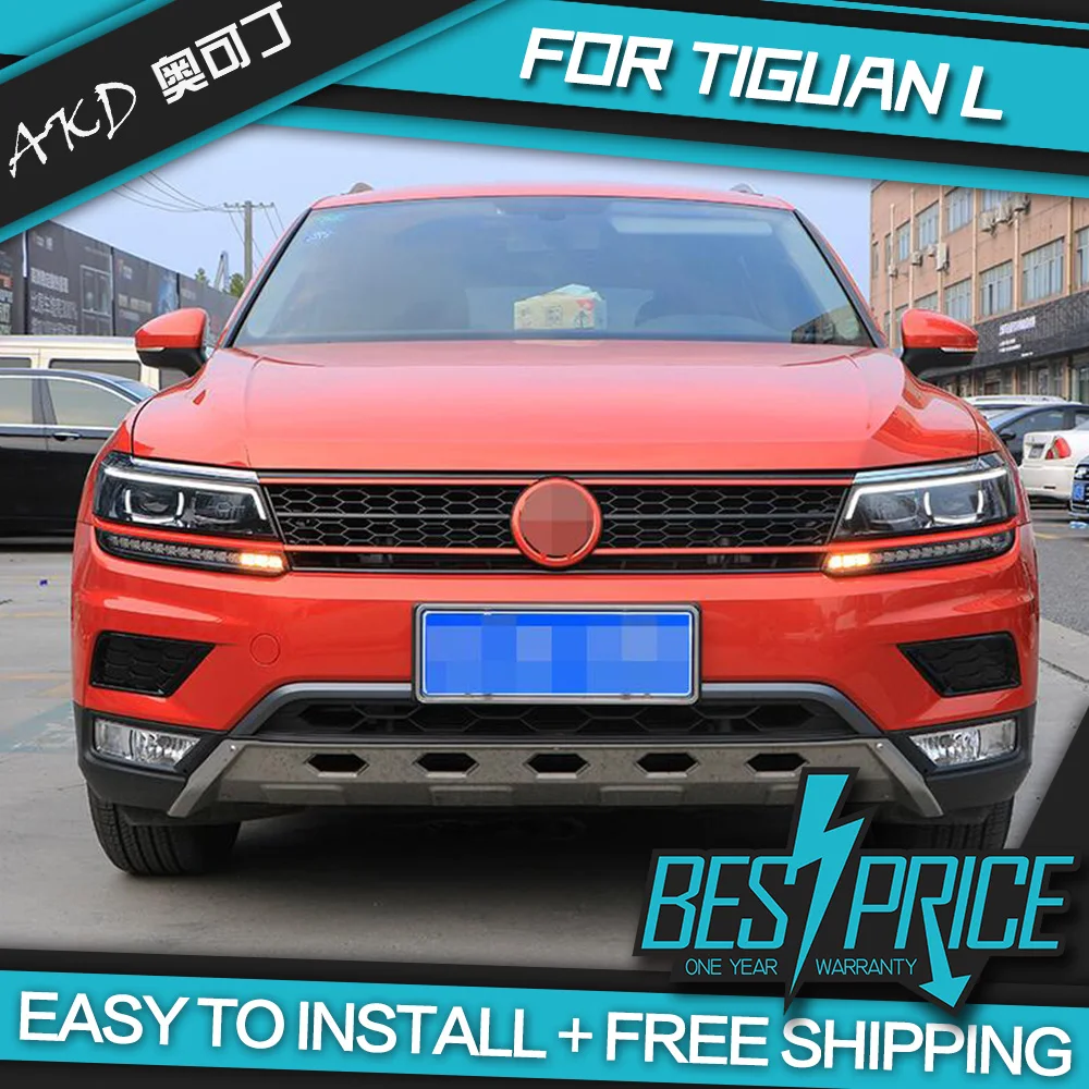 Car Lights For Tiguan L 2017-2021 LED Auto Headlight Assembly LHD RHD Upgrade Dynamic Signal Lamp Bicofal Lens Tool Accessories