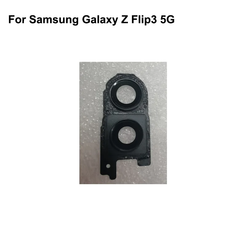 Voor Samsung Galaxy Z Flip3 5G Achter Terug Camera Glazen Lens + Camera Cover Cirkel Behuizing Onderdelen Flip 3 f7110