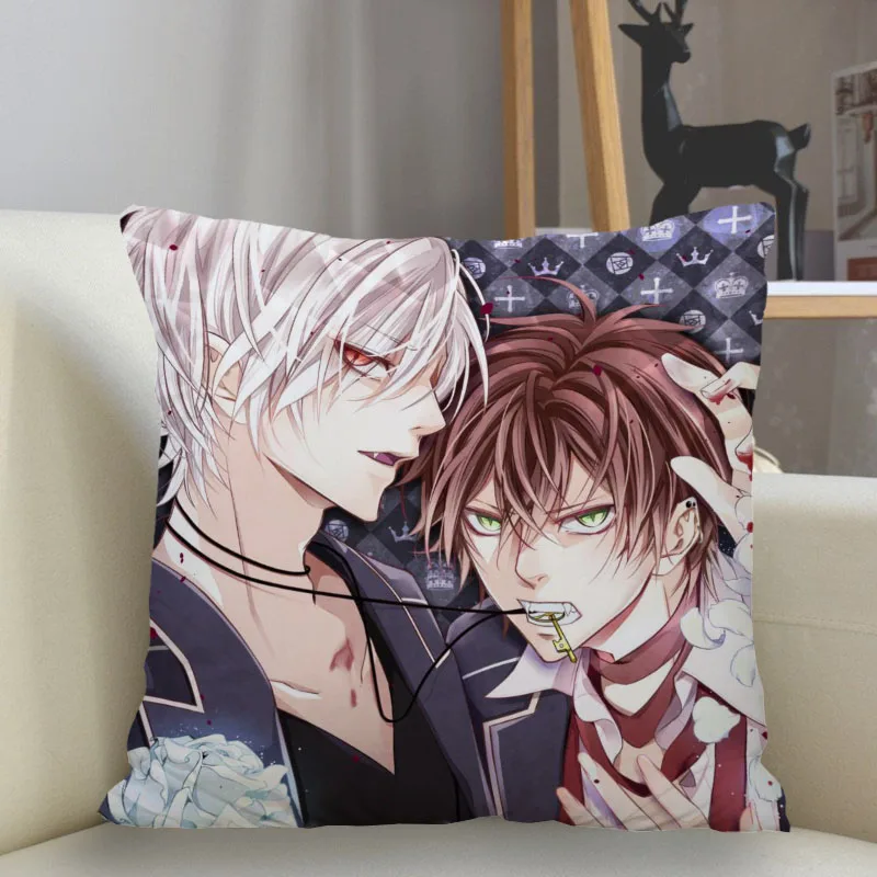 

DIABOLIK LOVERS Pillowcase Throw Cushion Pillow Cover Printing Custom Pillowcase Bedroom Office Throw Pillow 45x45cm