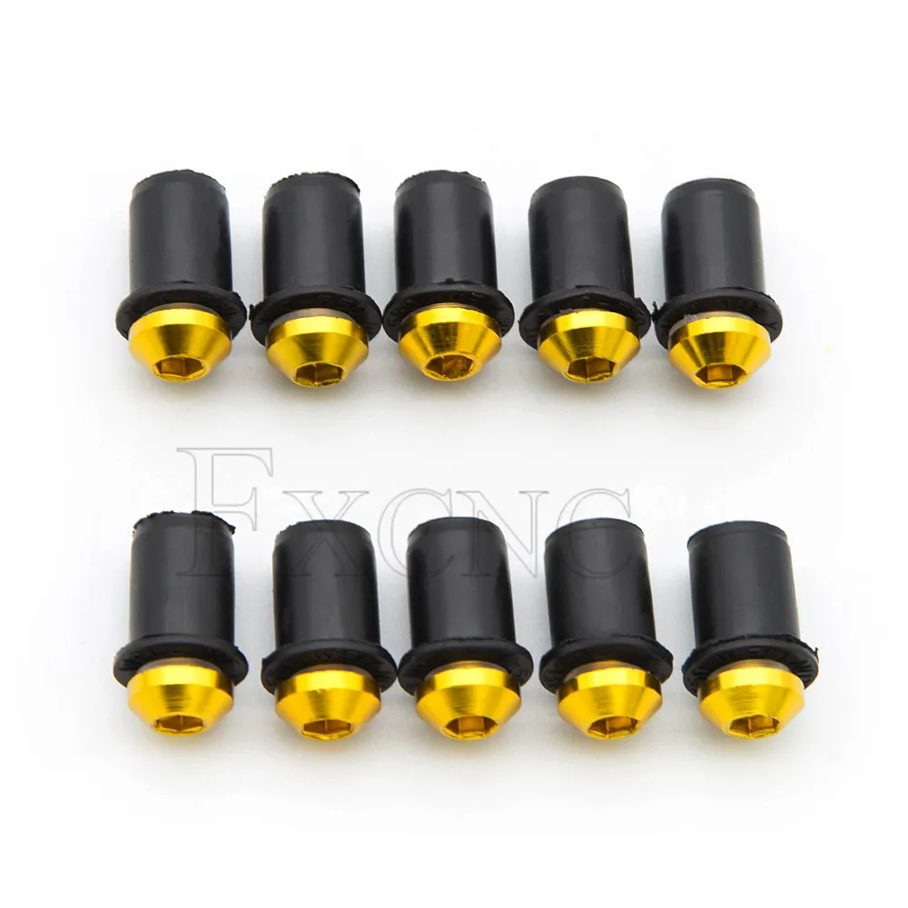 10PCS 5mm Windscreen Windshield Bolt Screw Kit For Suzuki GSXR 125 150 600 750 1000 GSXR600 GSXR1000 GSX1300 SV650 SV1000 DL650