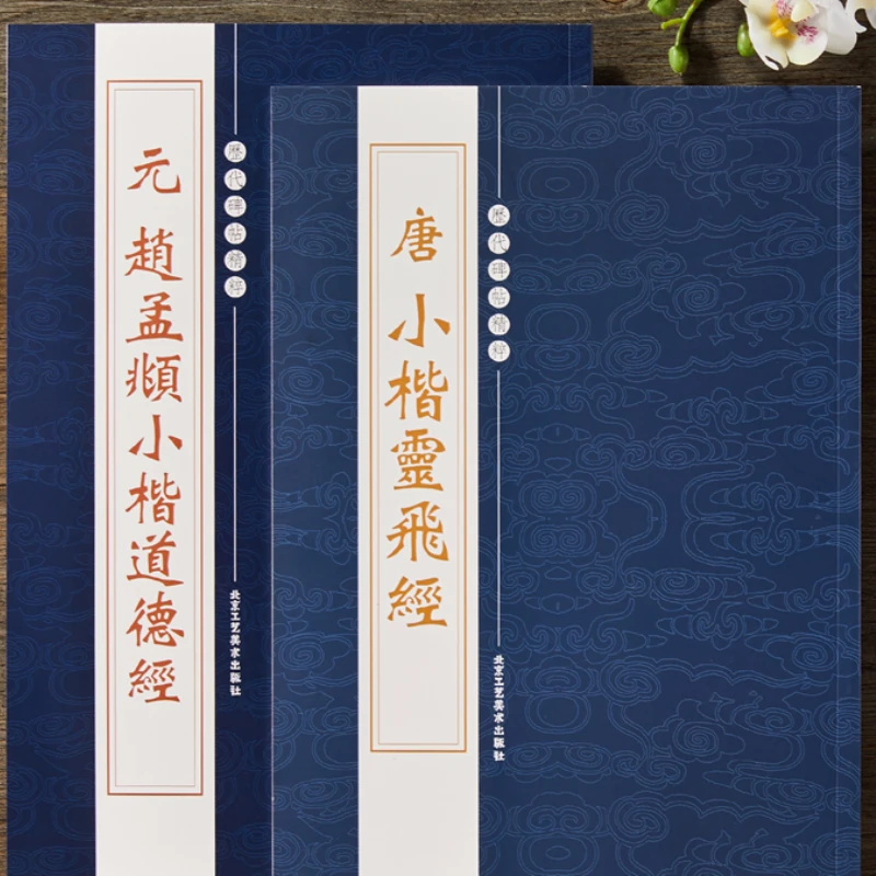 

2pcs Small Regular Script Calligraphie Copybook Set Tao Te Ching Traditional Chinese Annotation Hard Pen Brush Practice Copybook