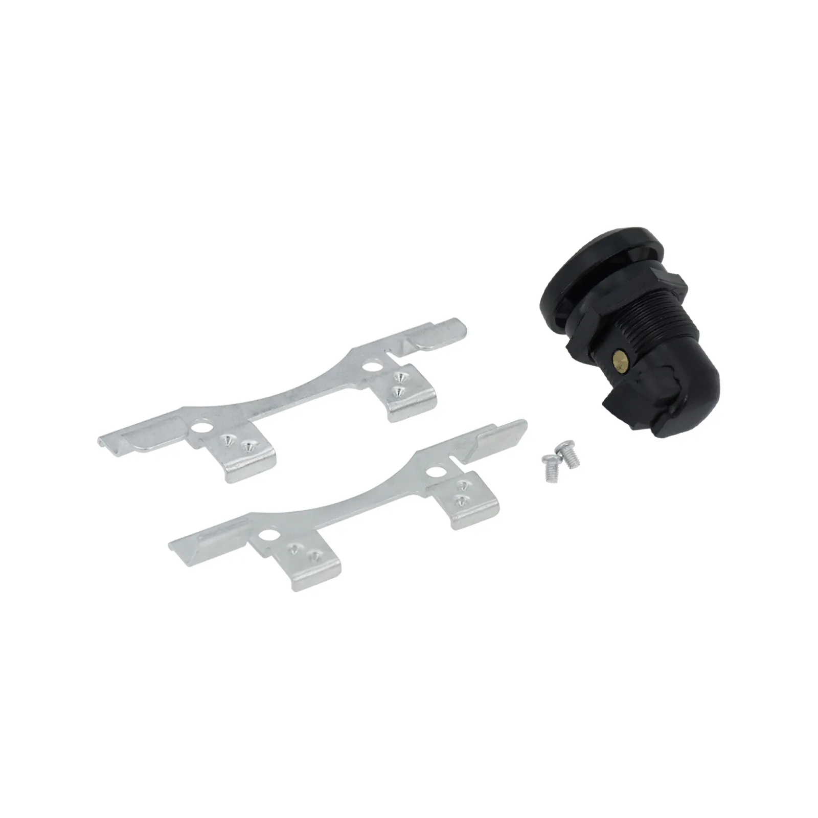 Motorcycle CNC Door Latch Push Button Gas Oil Cap Tank Black/Chrome For Harley Touring Street Electra FLTR FLHX FLHTK 1992-Up