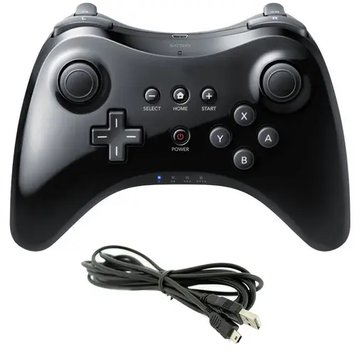 Mando inalámbrico Classic Pro para Nintendo wii U Pro con Cable USB, controlador inalámbrico