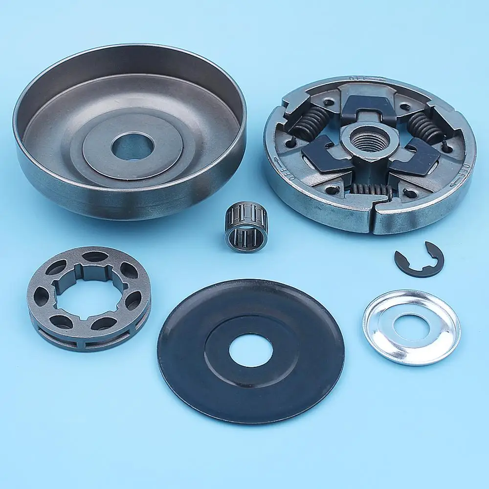Imagem -06 - Kit de Rolamento do Grampo da Arruela da Roda Dentada do Cilindro da Embreagem para Stihl 024 026 Ms260 Pro Motosserra19 mm 100791x Peças de Reposição 7t