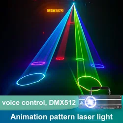500mw RGB Cartoon Line Laser Light Stage Disco Laser Lights Pattern Dance Scanner Light animazione Laser Light Party Lser Light