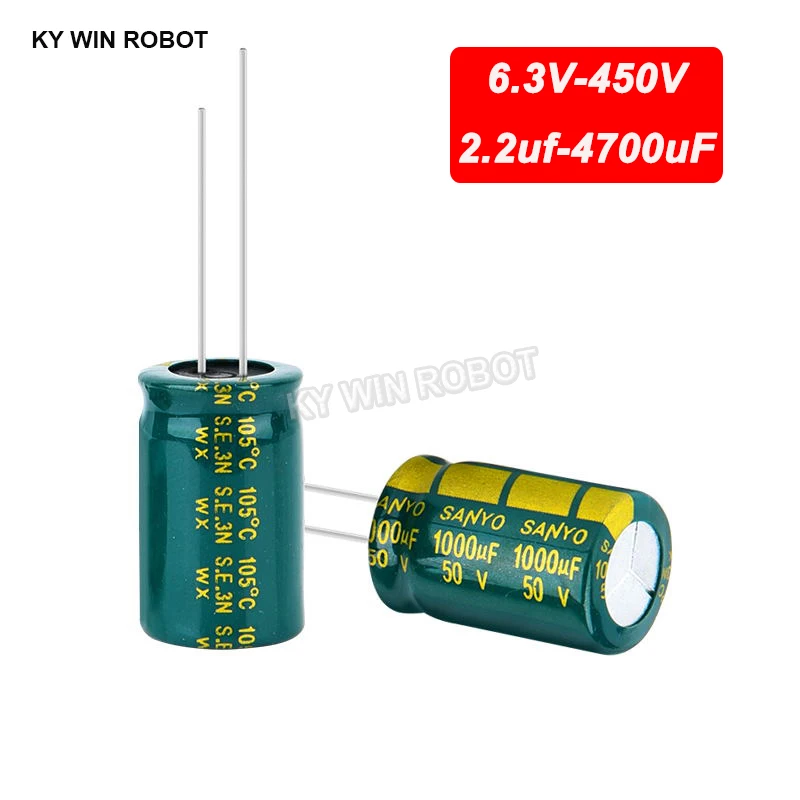 2-100 sztuk 10V 16V 25V 35V 50V 100V 400V 20% wysokiej częstotliwości kondensator 100UF 220UF 330UF 470UF 680UF 1000UF 1500UF 2200UF 3300UF