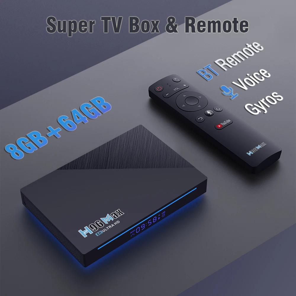 H96 Max RK3566 Smart TV BOX Android 11 2.4G 5G Wifi 8GB 128GB 64GB H96max 8K BoxTV Android 11.0 Google Voice 4G 32G Media Player