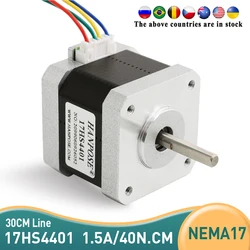 1PCS  Nema17 Stepper Motor  4-lead 1.5A 40N.CM 17HS4401  42BYGH  For 3D Printer Monitor Equipment 42 series stepper motor 12v