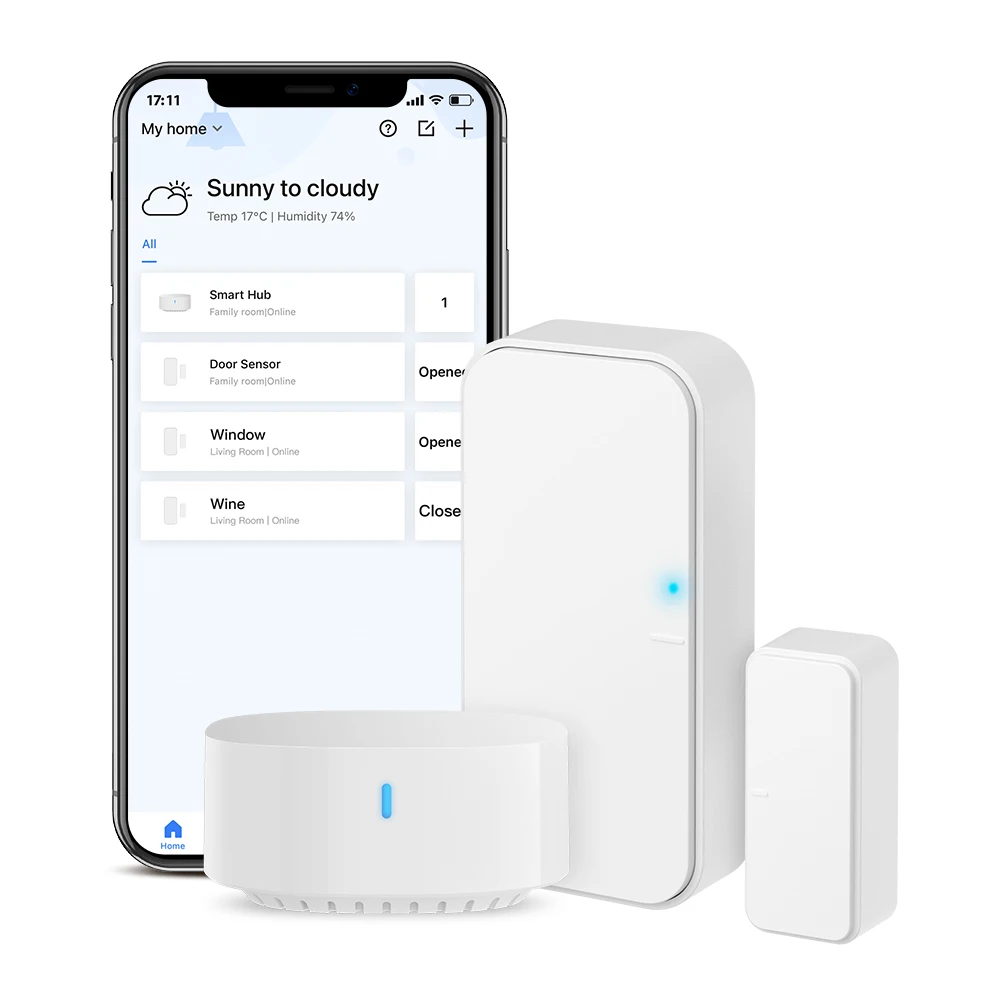 

Умный дверной датчик Broadlink DS4 с Push-сообщением, работает с Alexa, Google home, IFTTT (требуется концентратор S3)