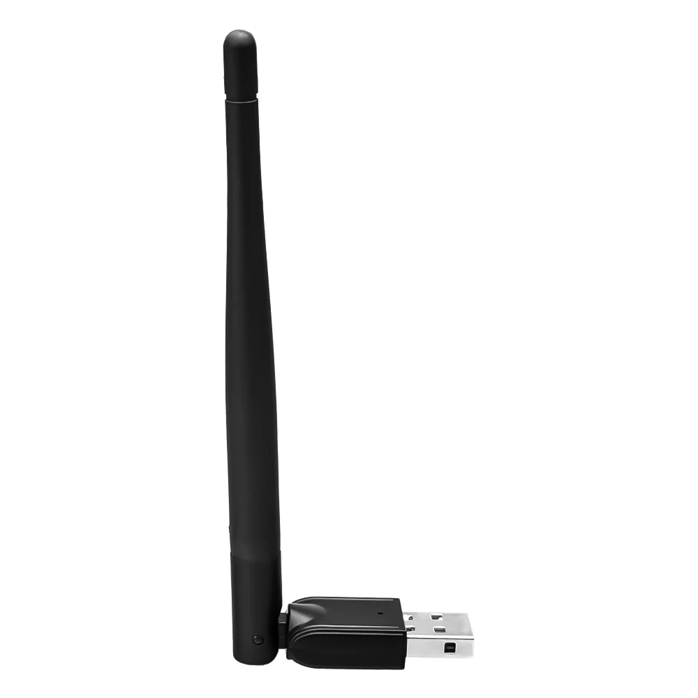 Kebidu MT7601 2.4G 150Mbps Jaringan Kartu untuk Laptop USB WIFI Adaptor LAN Nirkabel Antena untuk DVB T2 DVB s2 TV Set Top Box