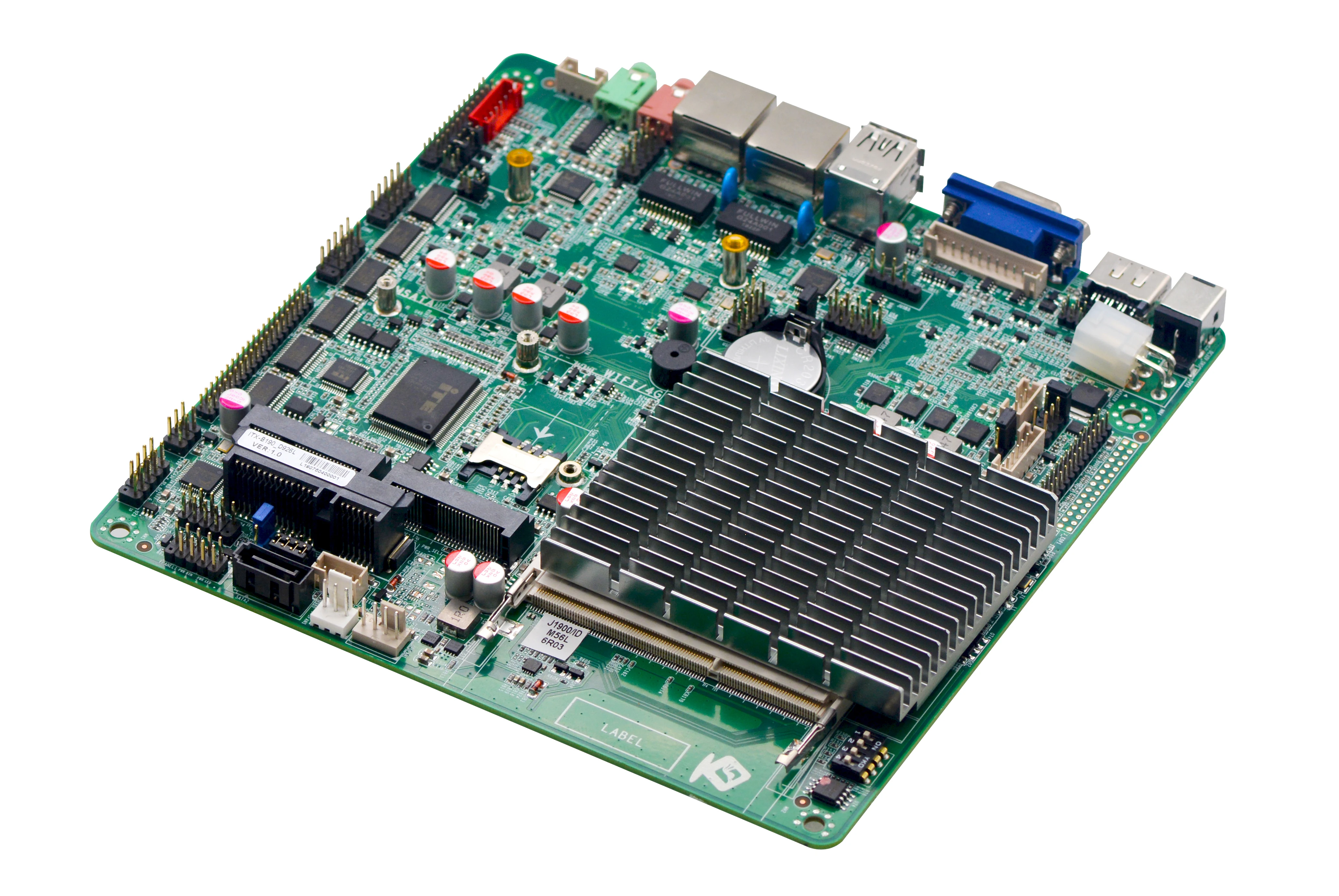 Imagem -02 - Mini Placa-mãe Industrial de Itx Placa-mãe All-in1 Lan Usb com Vga Lvdsj1900 2*1000m