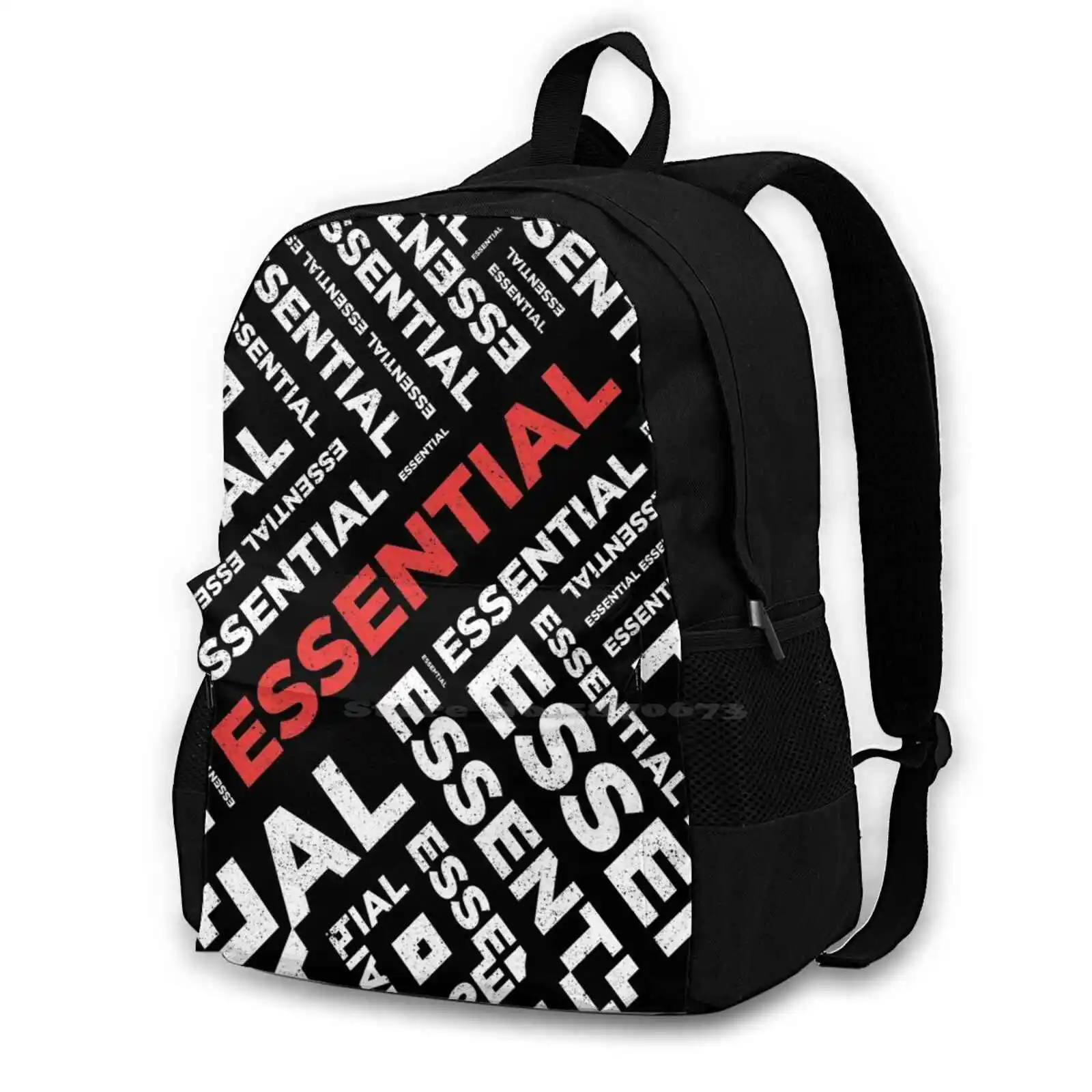 

Essential-Pattern Large Capacity School Backpack Laptop Bags Briansmith84 Political Politics Current Events Cool Funny Humor