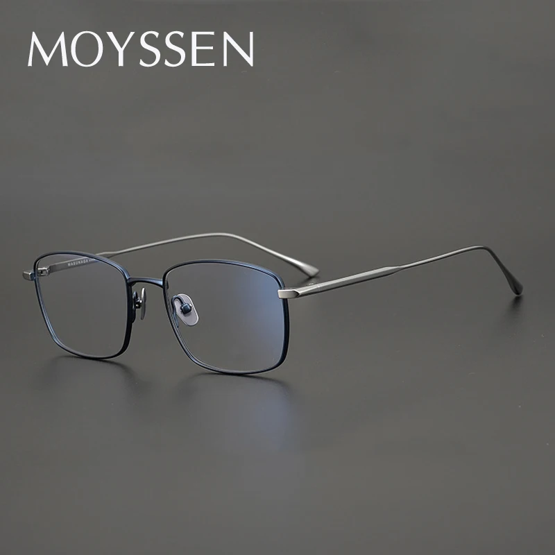 Japan Brand Designer Men High-end Vintage Handmade Titanium Square Frame Prescription Glasses Women Optical Myopia Eyeglasses