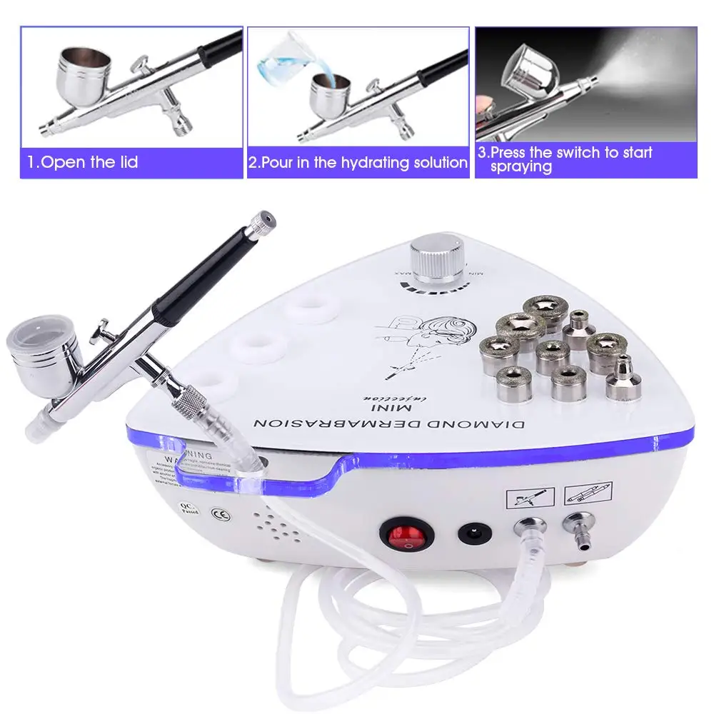 Diamond Microdermabrasion Machine Facial Peeling Beauty Salon Equipment Big Suction Vacuum Spray Deep Face Skin Clean Device