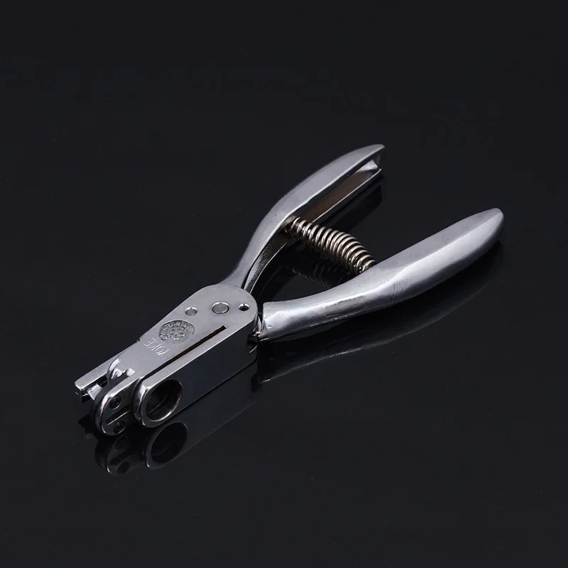 1Pcs Alloy Steel Leather Punching Tool Dual-use Proofing Pliers Puncher Dual Purpose Proofer Knife Jaw Round Hole Professional