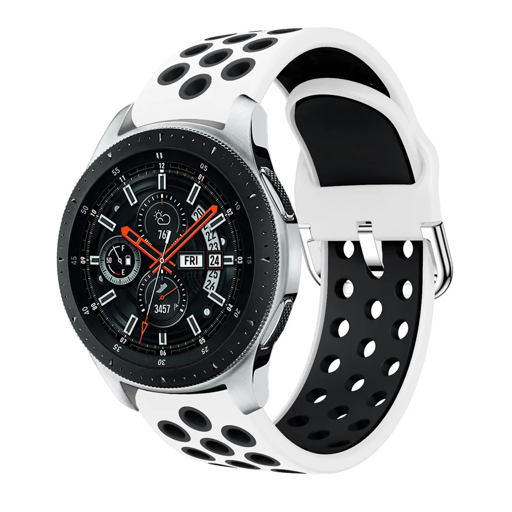 For Samsung Galaxy Watch Strap Silicone 22MM Wristbands 46mm Gear S3 Classic/Frontier Galaxy Watch 3 45mm Bracelet For Huawei GT