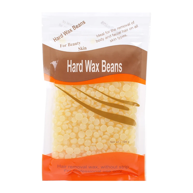 Cuentas de cera dura para depilación de piernas y cara, 5 piezas, 100g, perlas para depilación, película caliente