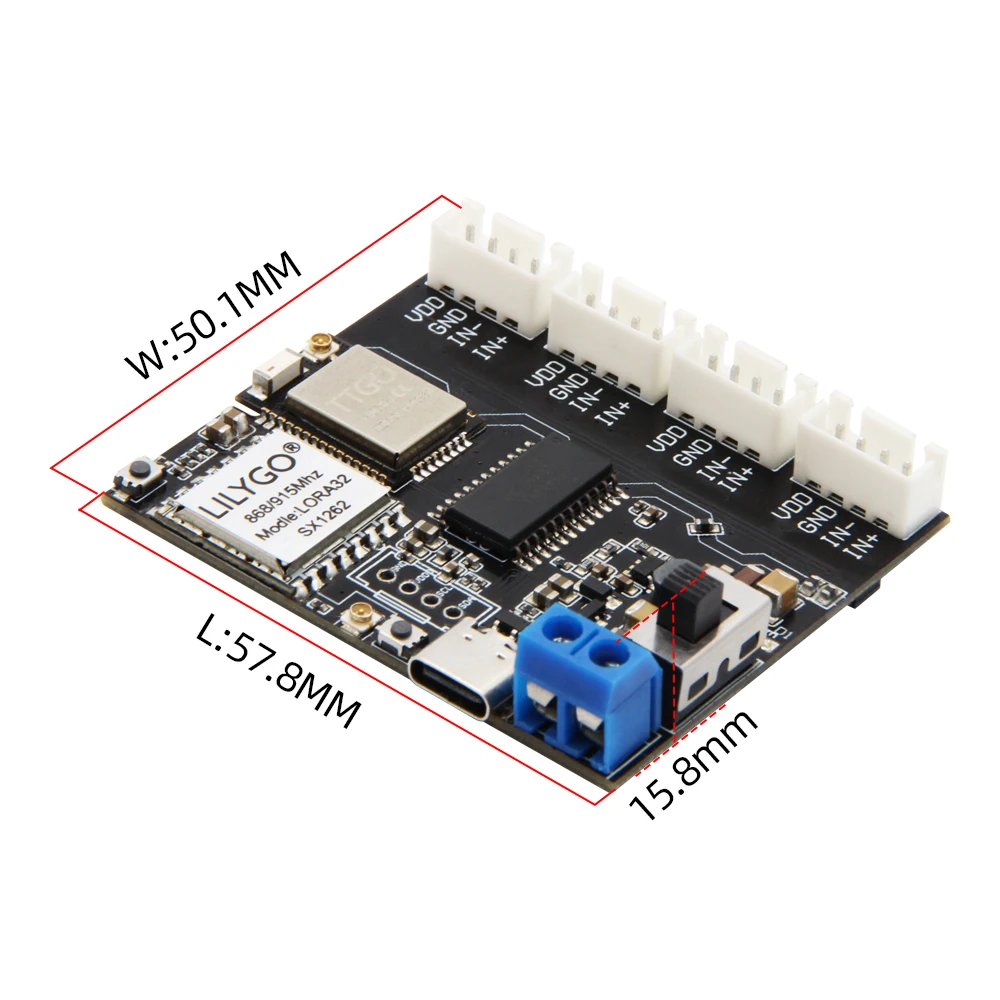 ليليغو®TTGO T-وزن لورا T-Micro32 وزنها 4-Way HX711 SX1262 ESP32 IOT حساسية عالية