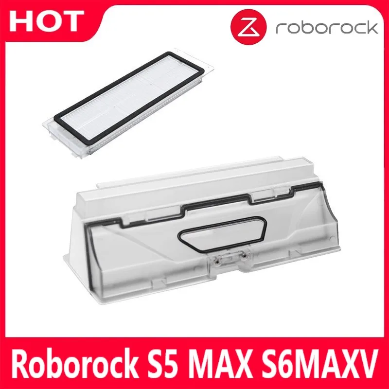 Roborock S5 MAX S6 MaxV PURE New Dust Box aspirapolvere parti Robot Robot pattumiera con accessori filtro