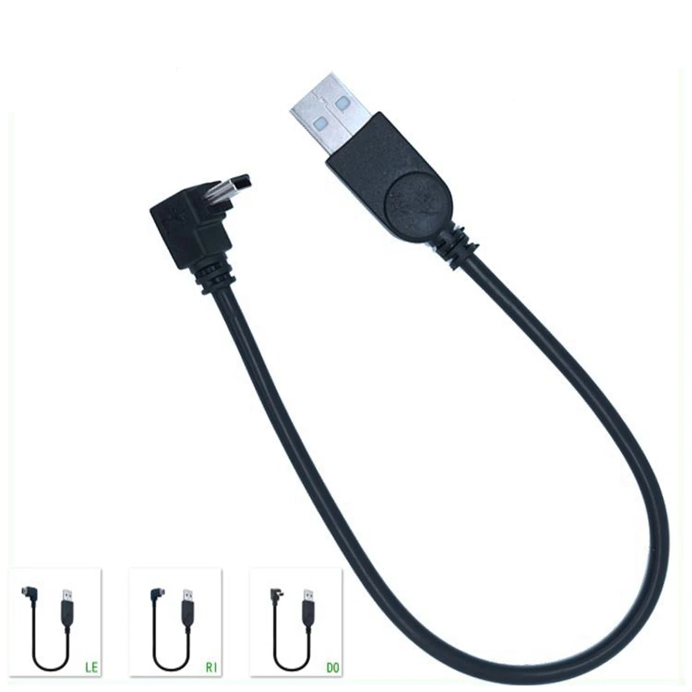 USB 2.0 Stecker auf Mini USB Typ B 5pin 90 Grad Up & Down & Left & Right Angled Männlichen Datenkabel 0,25 mt/0,5 mt/1,8 mt/5 mt