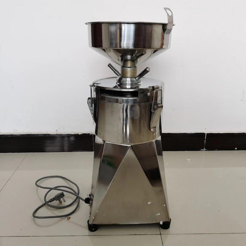 Máquina comercial de leche de soja de acero inoxidable, máquina pulidora de soja, molienda de leche de soja, 220V