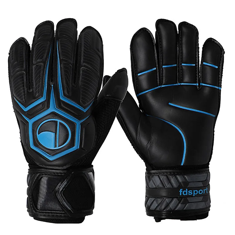 Professional Adults Goalie Gloves With Finger Protection Rods Soccer Thickened Latex Football Goalkeeper Gloves