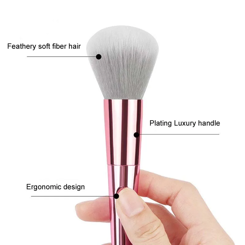 Rose Golden Thumb Makeup Brushes Set Foundation Powder Blush Eyeshadow Concealer Lip Eye Cosmetics Brush for Beauty Woman Gifts