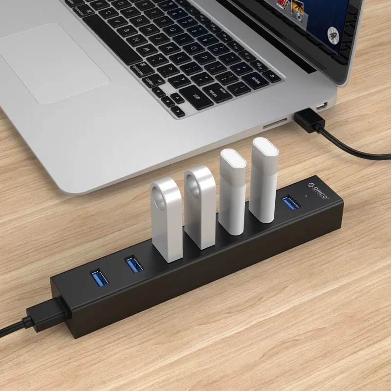 Orico H7013-U3 USB3.0 High-Speed Transmissie Hub Draagbare Usb Met Power Distributeur Geschikt Voor Laptop Desktop Computers