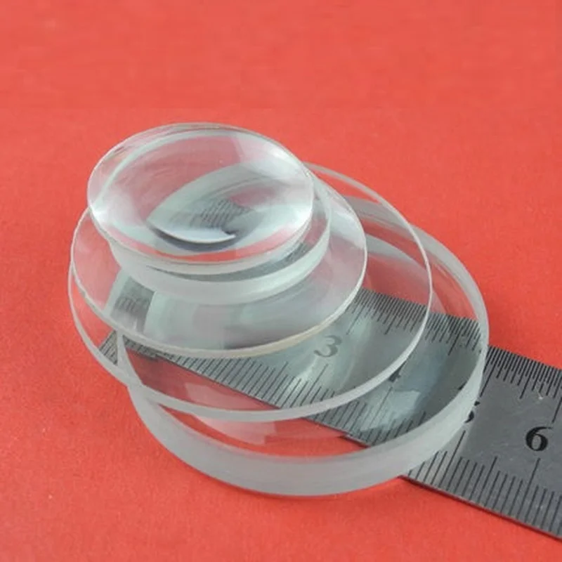 2 SZT. 30-100mm Szkło Optyczne Ogniskowa 75mm-100mm Soczewka Dwuwklęsła DIY Teleskop Soczewka Dwukonkowa Meniskus Lentes