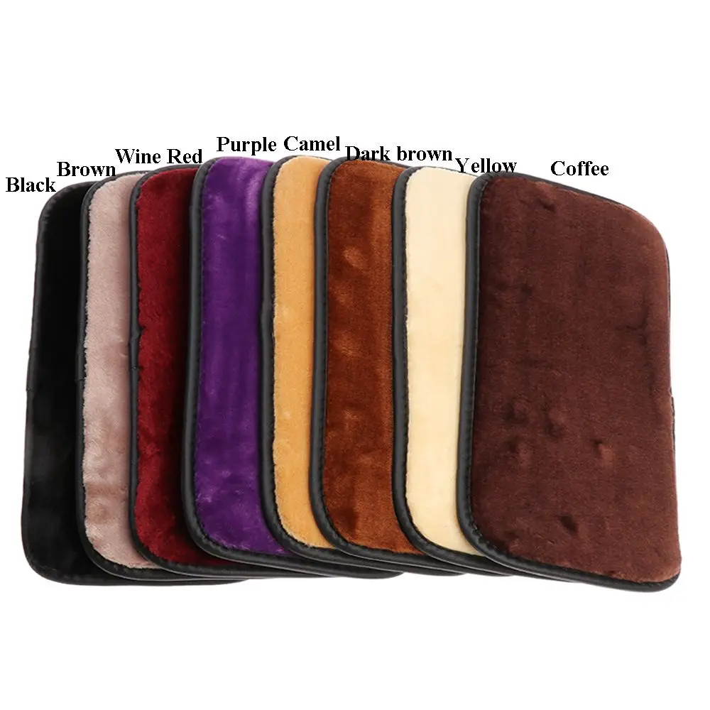 Vehicle Leather Seat Supports Padding Protective  Console Box Mat Cushion Case Arm Rest  Pad  Car SUV Armrest Cover