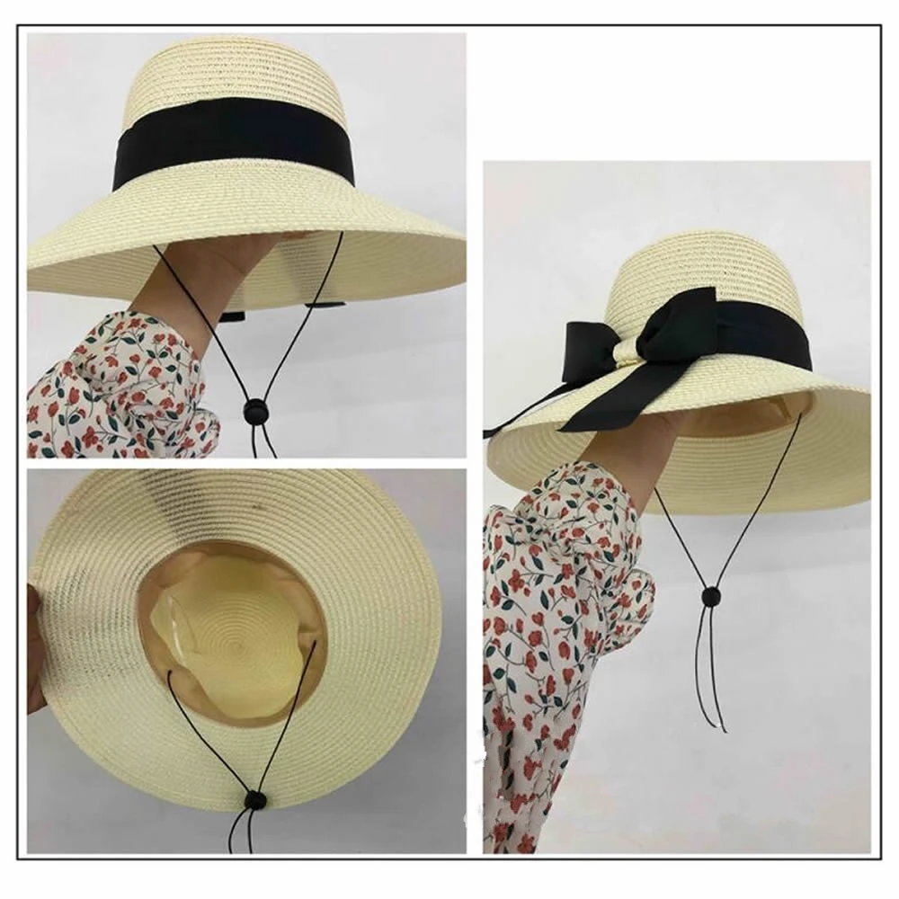 6 pz/set cappello da sole Unisex cinturino per il mento solido cappello elastico rimovibile flessibile cinghie per il mento chiusure per cavi regolabili nero bianco