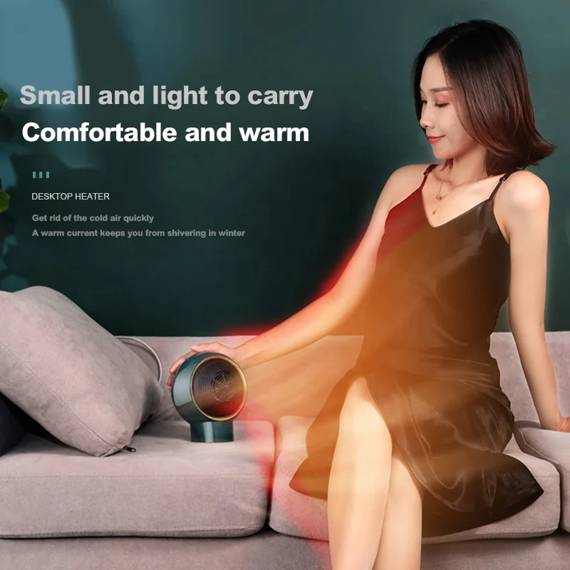 500W Mini przenośny grzejnik elektryczny ciepłe ogrzewanie wentylator powietrza energooszczędne domu biura na biurko łazienka grzejnik cieplej cichy QN15