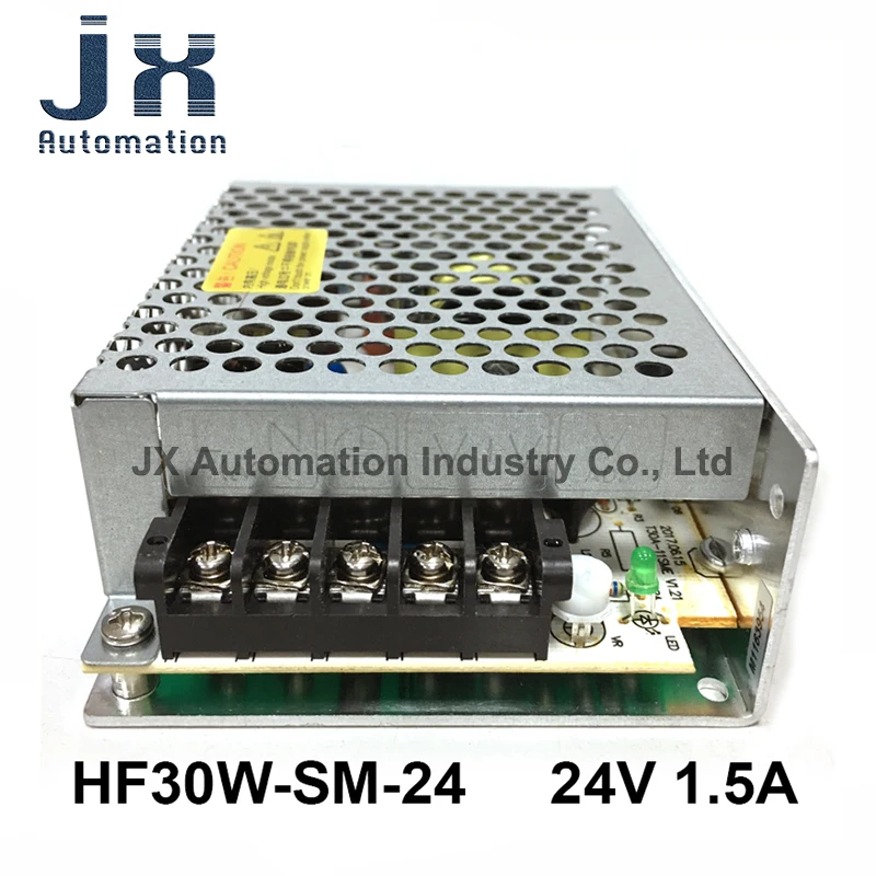 شنغهاي Hengfu امدادات الطاقة HF30W-SM-24 DC24V 1.5A صغيرة الحجم تحويل التيار الكهربائي