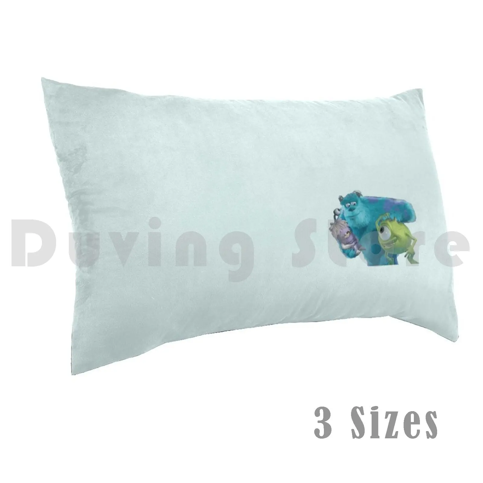 

Monsters Inc. Who Is Bigger , Boo Or Mike  pillow Case DIY 50 * 70 Sully Sulley Boo Boo Monsters