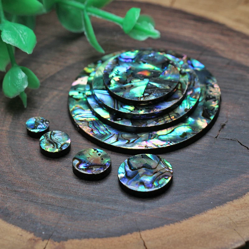 20pcs/lot 6mm-40mm Natural Round Disk Abalone Mother Of Pearl Shell for DIY Jewerly Round Cut abalone MOP for Earrings