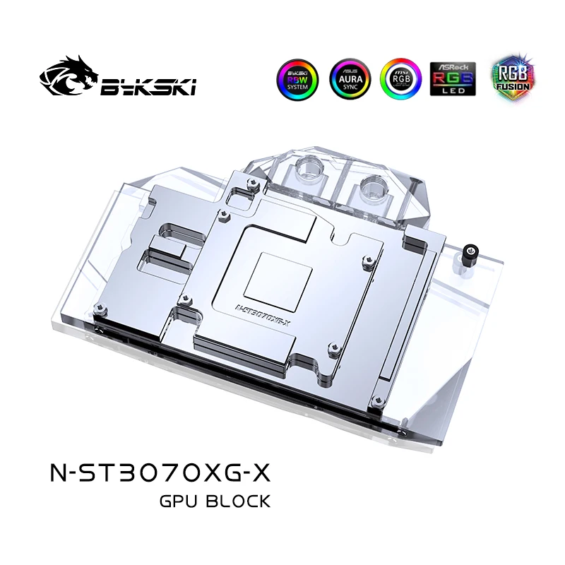 Bykski Watercooler สำหรับ ZOTAC Geforce RTX 3070 X GAMING OC 8G/คู่ขอบด้านหลังแผ่น,เต็มรูปแบบ,บล็อก N-ST3070XG-X