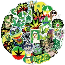 10/30/50PCS Characters Leaves Weed Smoking Graffiti Stickers Car Skateboard Motorcycle Guitar Laptop Cool Decal Sticker Kid Toy