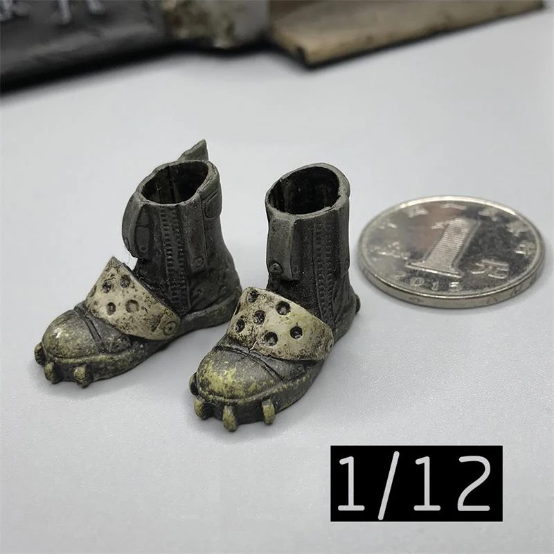 

In Stock 1/12th 3ATOYS Titanfall Driver's Old Dirty Grunge Solid Shoes For 6inch Doll Action Collectable