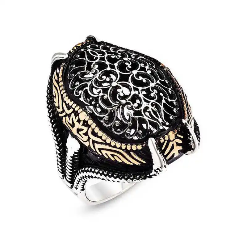 Silver Eagle Claw Men's Ring - 925 Sterling Men's Jewelry Wedding Birthday Gift - Box - - Men - Fashion - Botiva - Size - Turkish - Patterned Embroidery