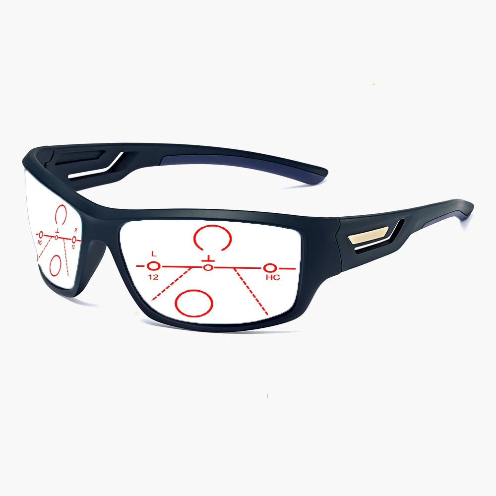 Stick Face Sports Men Ultralight Progressive Multifocal Reading Glasses +0.75 +1 +1.25 +1.5 +1.75 +2 +2.25 +2.5 +2.75To+4