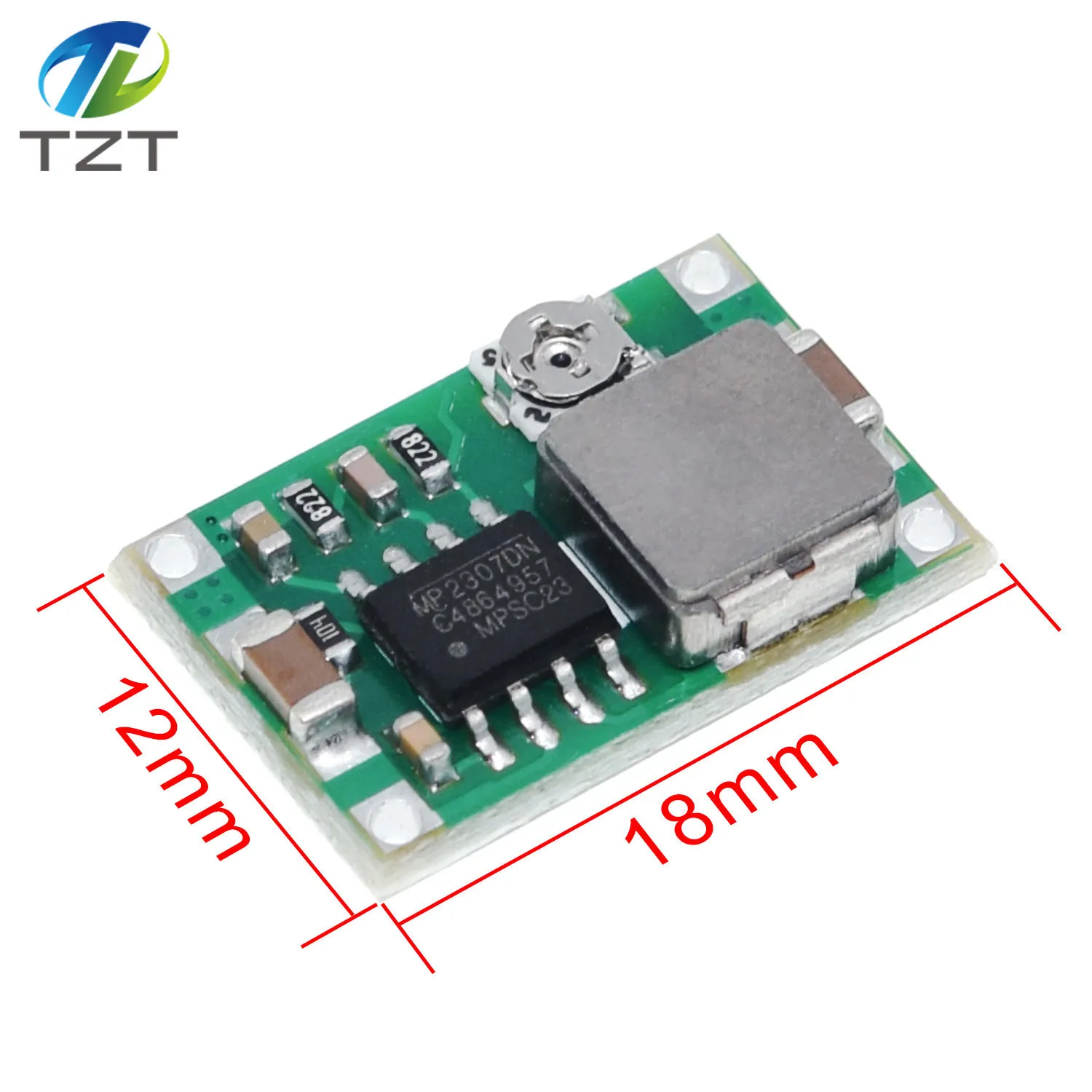 5pcs Mini360 DC-DC Buck Converter Step Down Module 4.75V-23V to 1V-17V 17x11x3.8mm