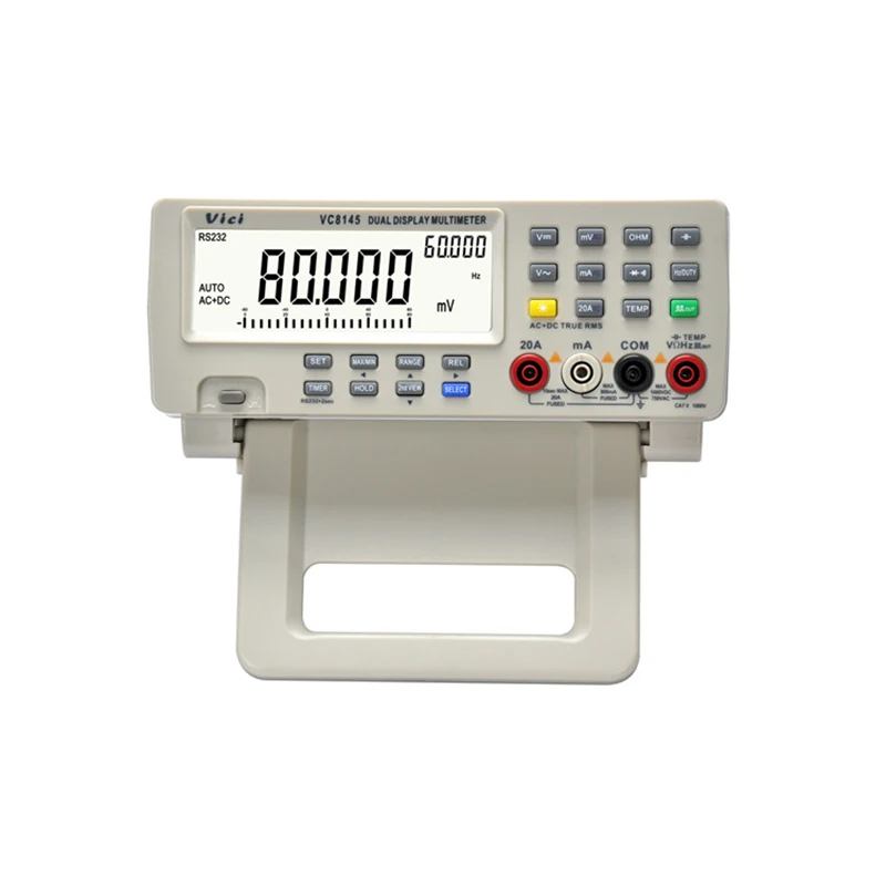 New VC8145 Desktop Digital Multimeter High Accuracy Dual Display Multimeter Autoranging Digital Bench Top Multimeter 110V-220V